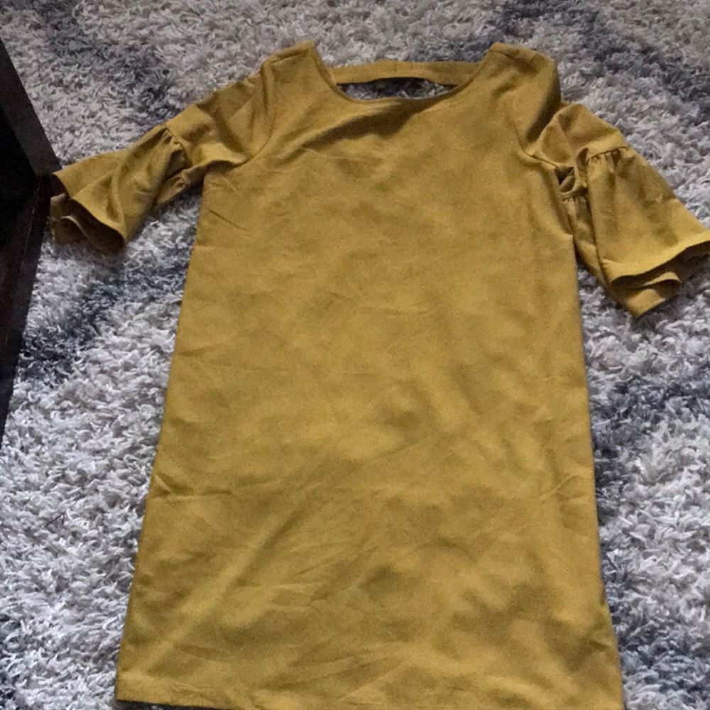 Mustard yellow dress